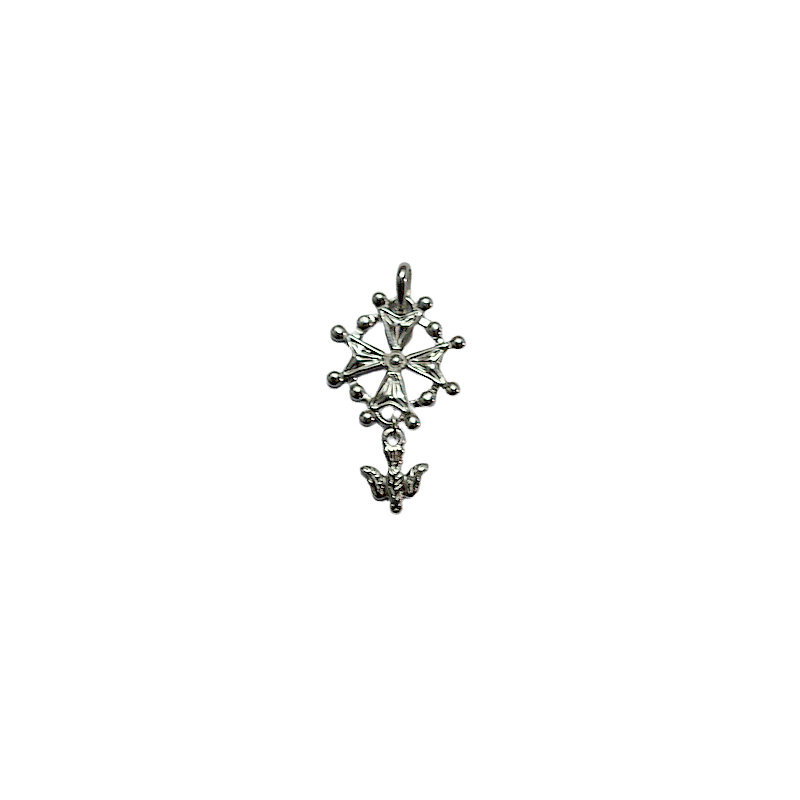 Ciondolo in argento taglio "Croce dello Spirito Santo"