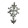 Silver cut pendant "Holy Spirit Cross"